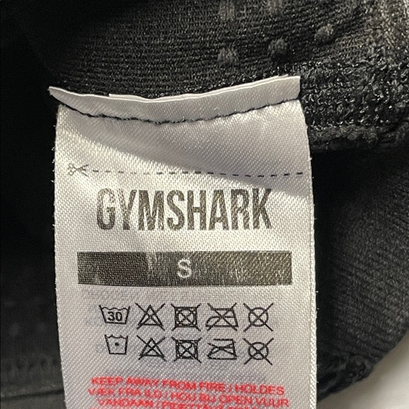Gymshark Black Athletic Shorts with Logo - Picture 2 of 5